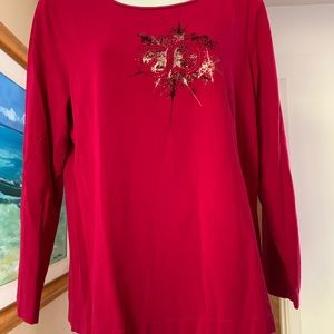 Escada Sport XL LS Burgundy Shirt. See Matching Vest in my other items.